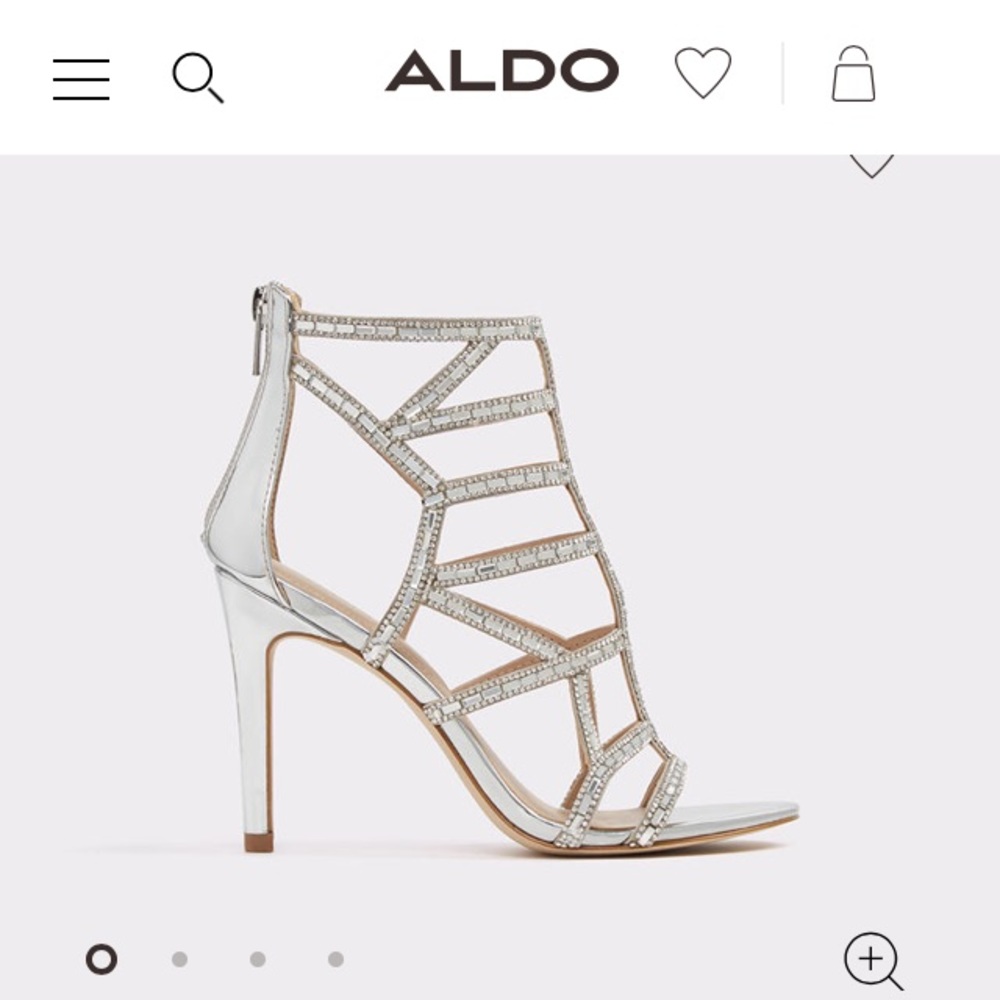 Aldo sparkly metallic heels
